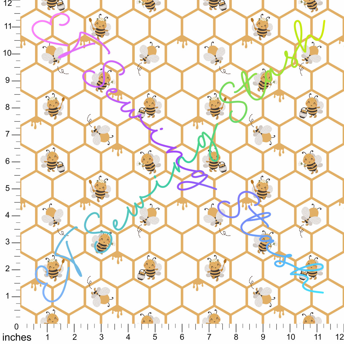 *PREORDER* Honeybees in Hexagonal Tiles