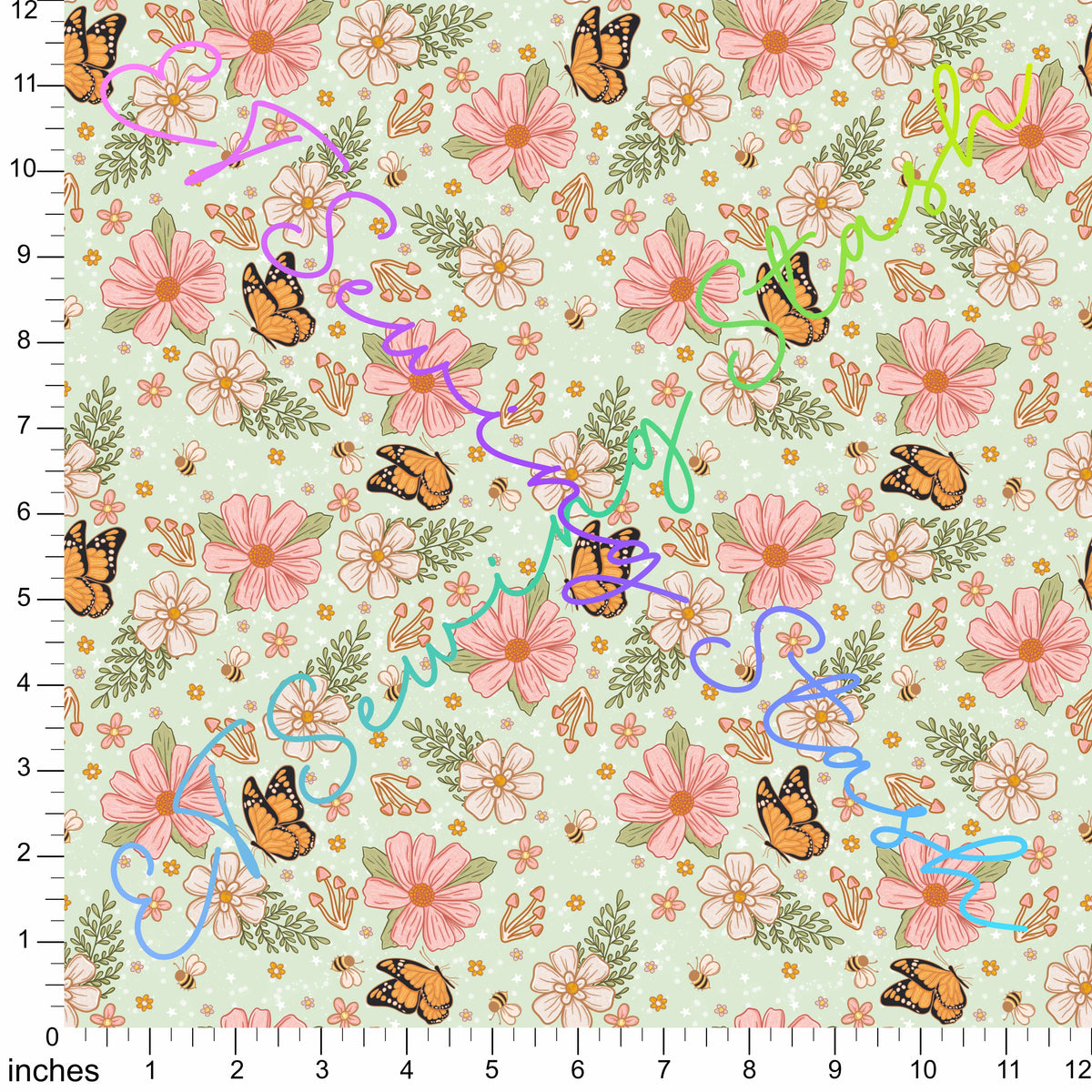 *PREORDER* Vintage Flowers and Butterflies
