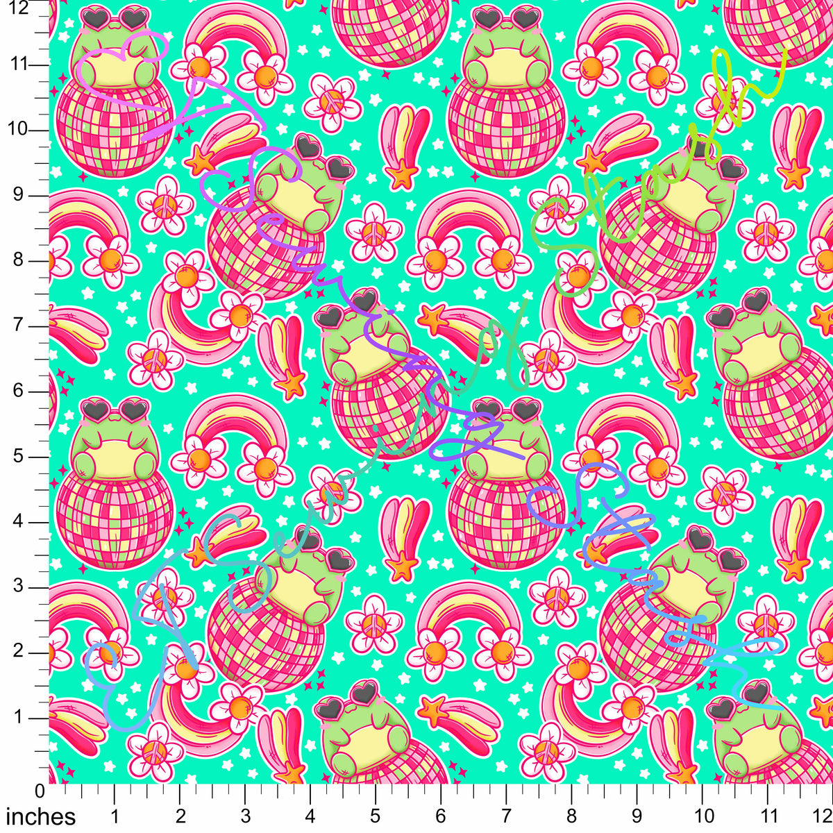 *PREORDER* Disco Frogs (Turquoise)