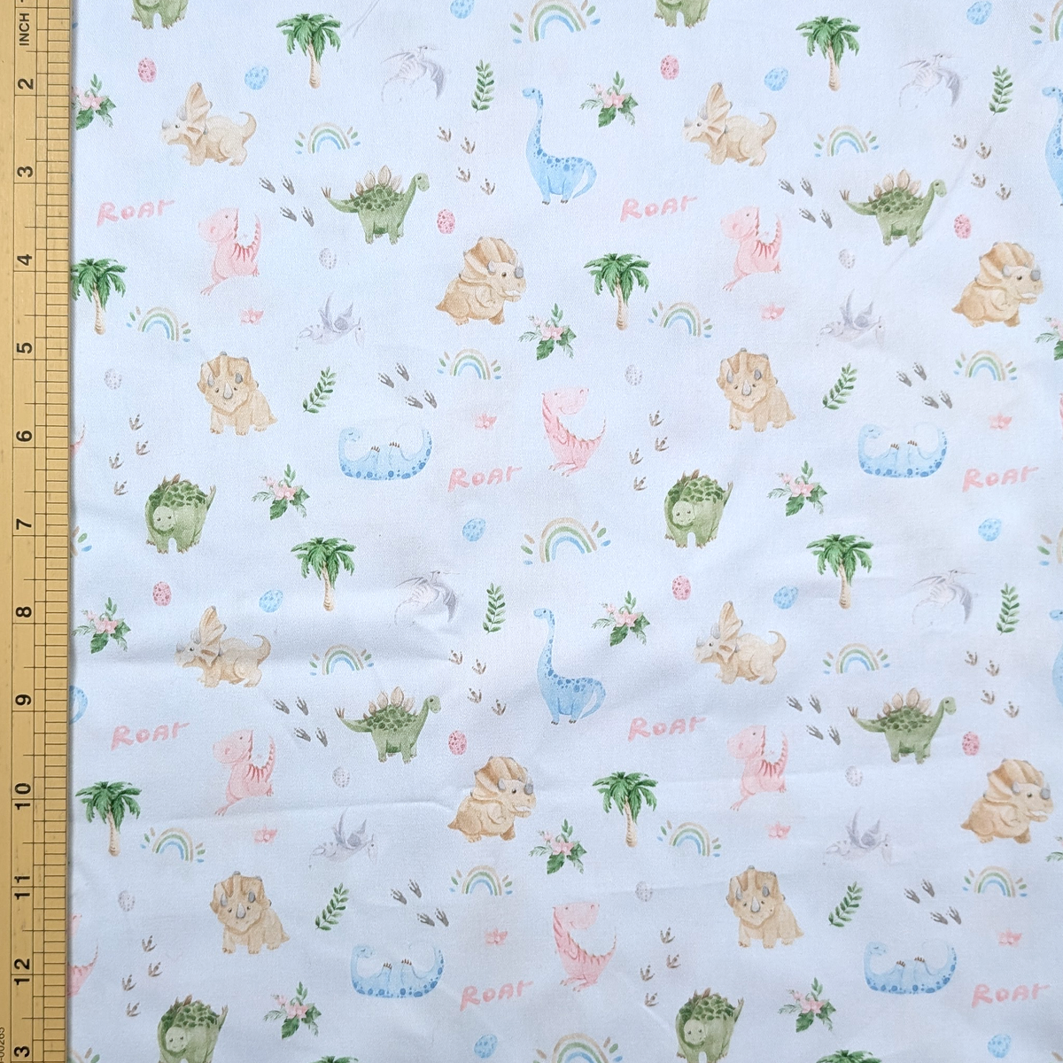 Cotton Twill - Dinosaurs - 1 metre Pre-cut