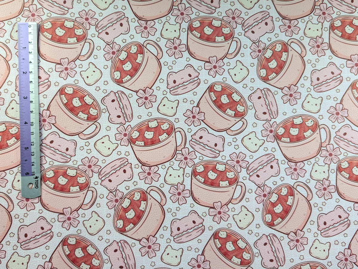0.8mm Pebbled Vinyl - Cat Cocoa