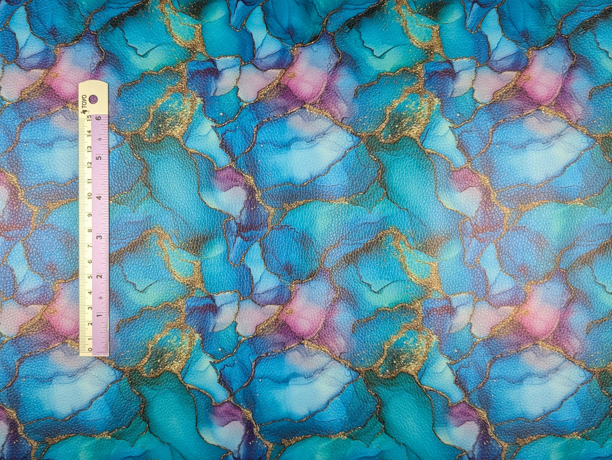 Pebbled Vinyl - Alcohol Ink #8