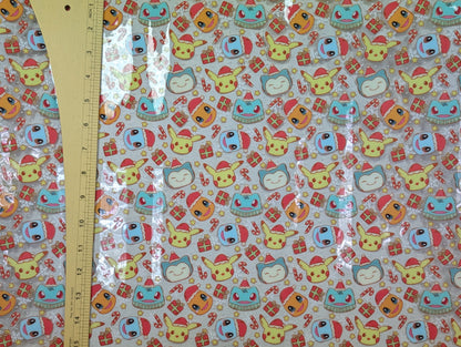 0.5mm Clear PVC - Pocket Monster - Christmas