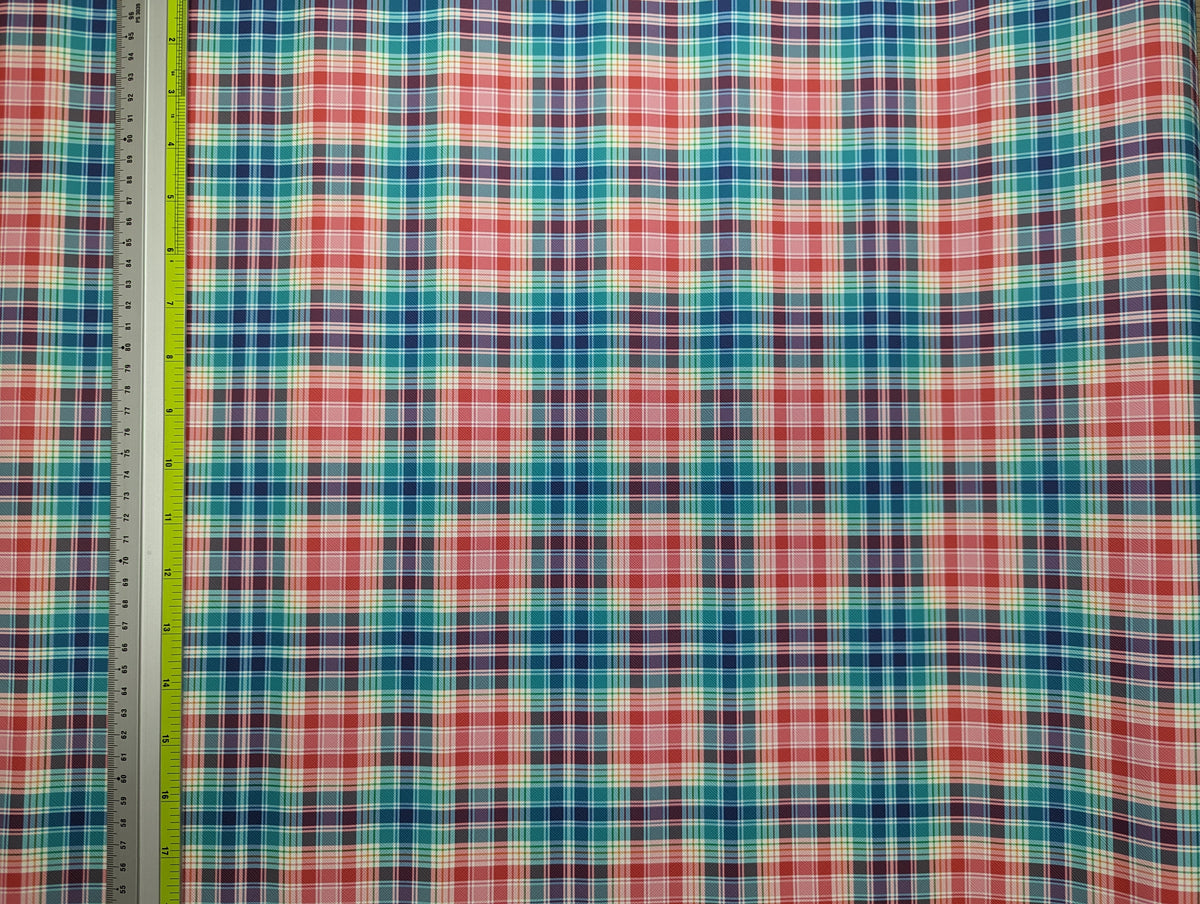 Cross-grained Vinyl - Rainbow Plaids