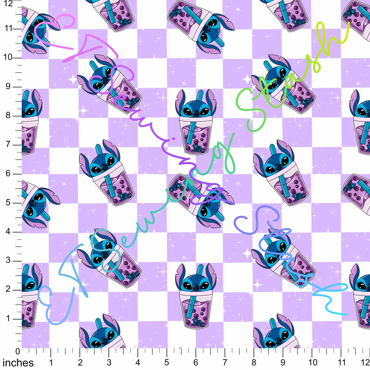 *PREORDER* Blue Alien Boba (Purple Checks)
