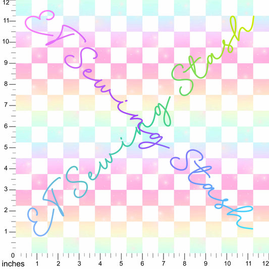 *PREORDER* Girl Pups - Ombre Checks Coord