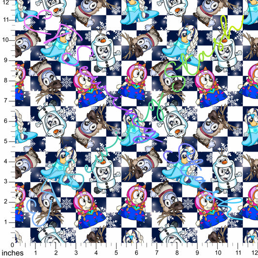 *PREORDER* Blue Heelers X Snow Kingdom (Navy Blue Checks)