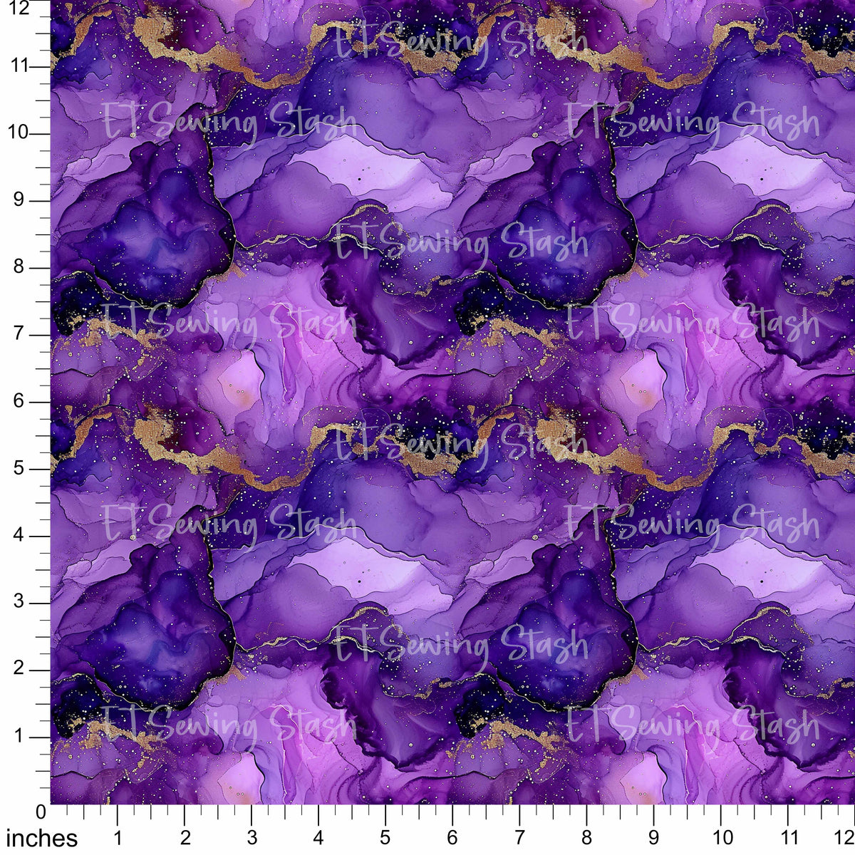 Cotton Twill - Alcohol Ink #2 - By the Metre