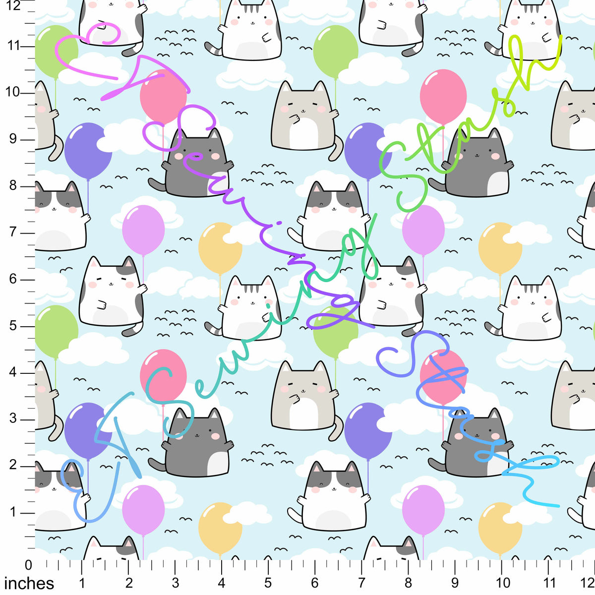 *PREORDER* Kitties in the Sky with Balloons