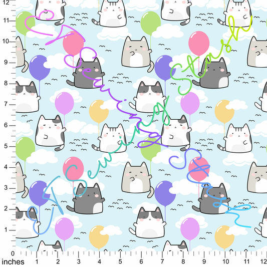 *PREORDER* Kitties in the Sky with Balloons
