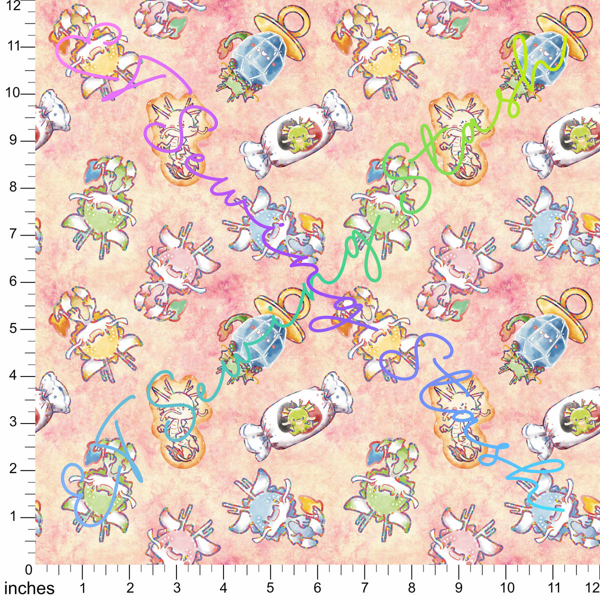 *PREORDER* [ET Sewing Stash X n2y88] Dragons (Coral Rose Wash)
