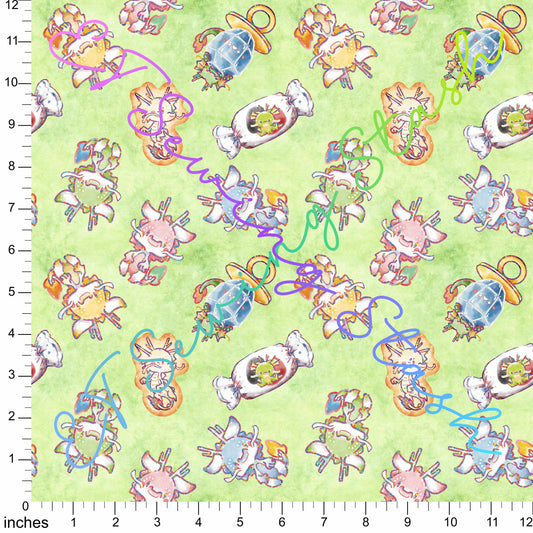 *PREORDER* [ET Sewing Stash X n2y88] Dragons (Green Wash)