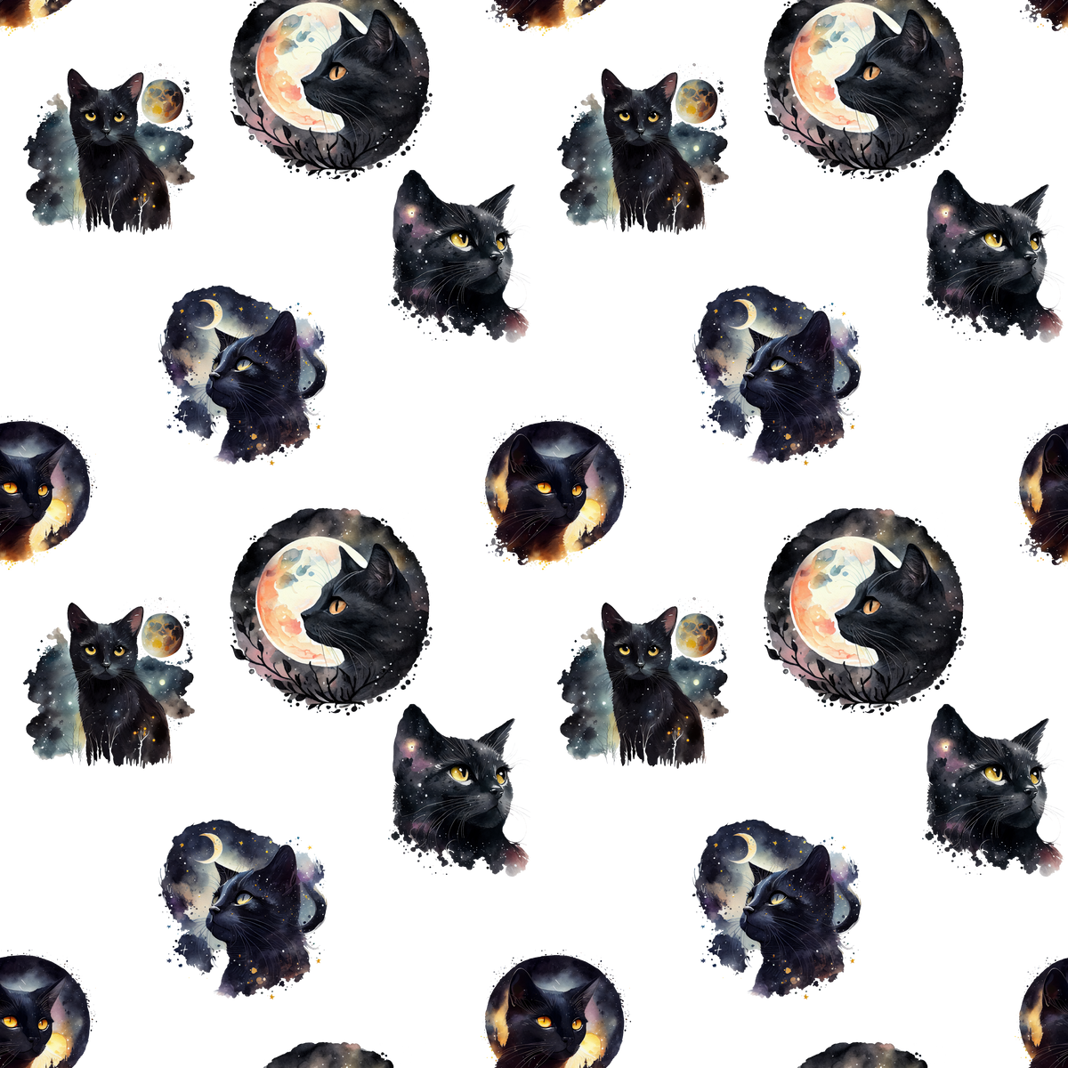 Galaxy Cats - 0.5mm Clear PVC