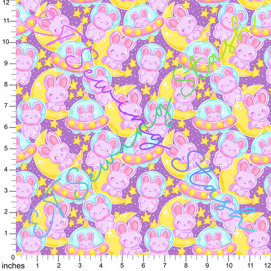 *PREORDER* Bunnies in Space (Purple)