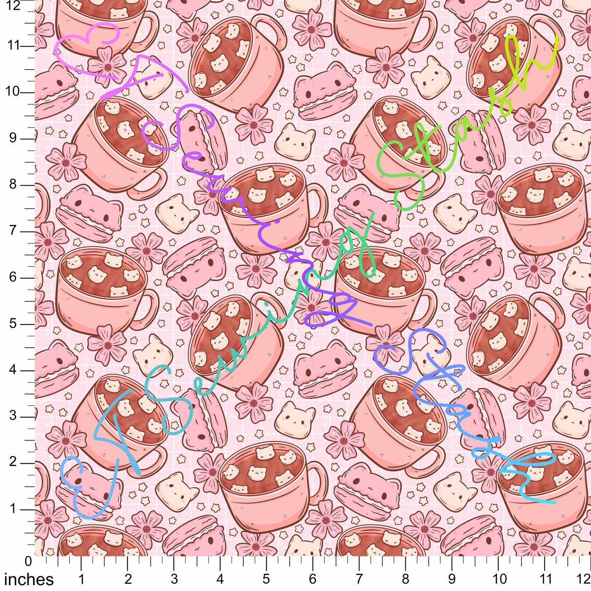 0.8mm Pebbled Vinyl -  Cat Cocoa