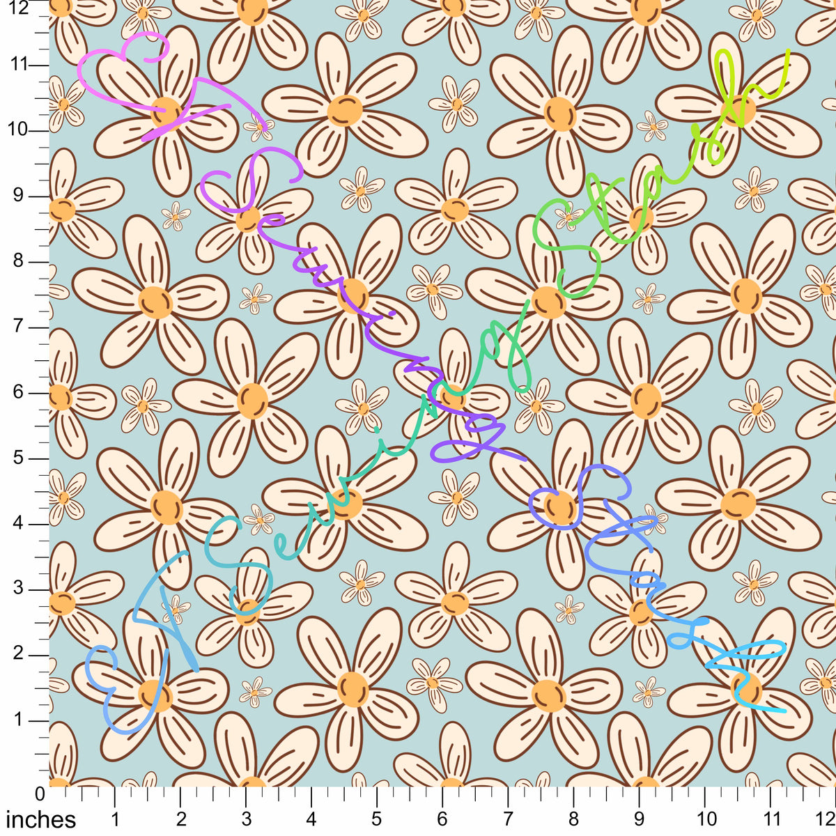 WPC - Boho Flowers (Blue)