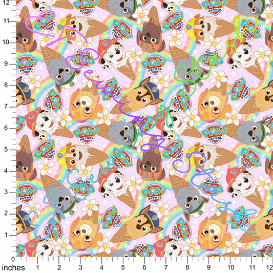 *PREORDER* Patrolling Pups Ice Cream - Rainbow