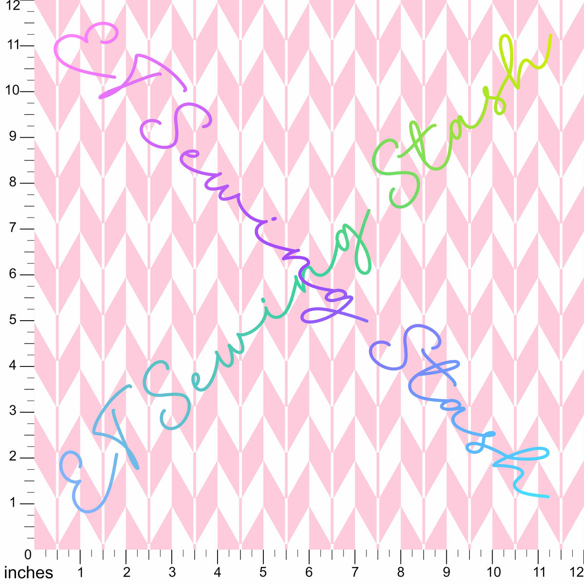*PREORDER* Pink and White Chevron