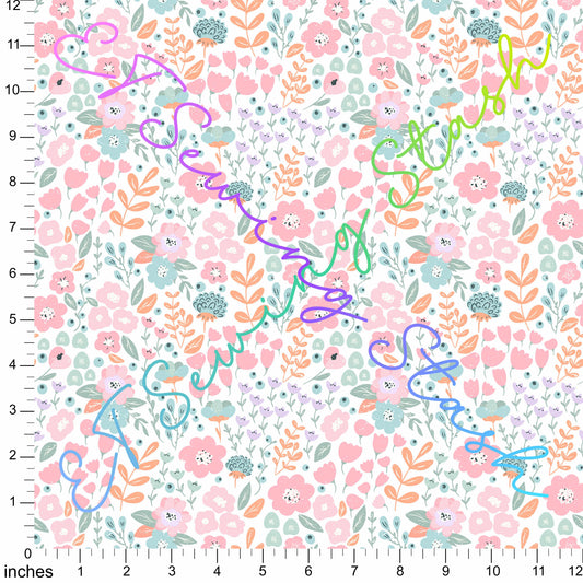 *PREORDER* Pink and Minty Floral Garden