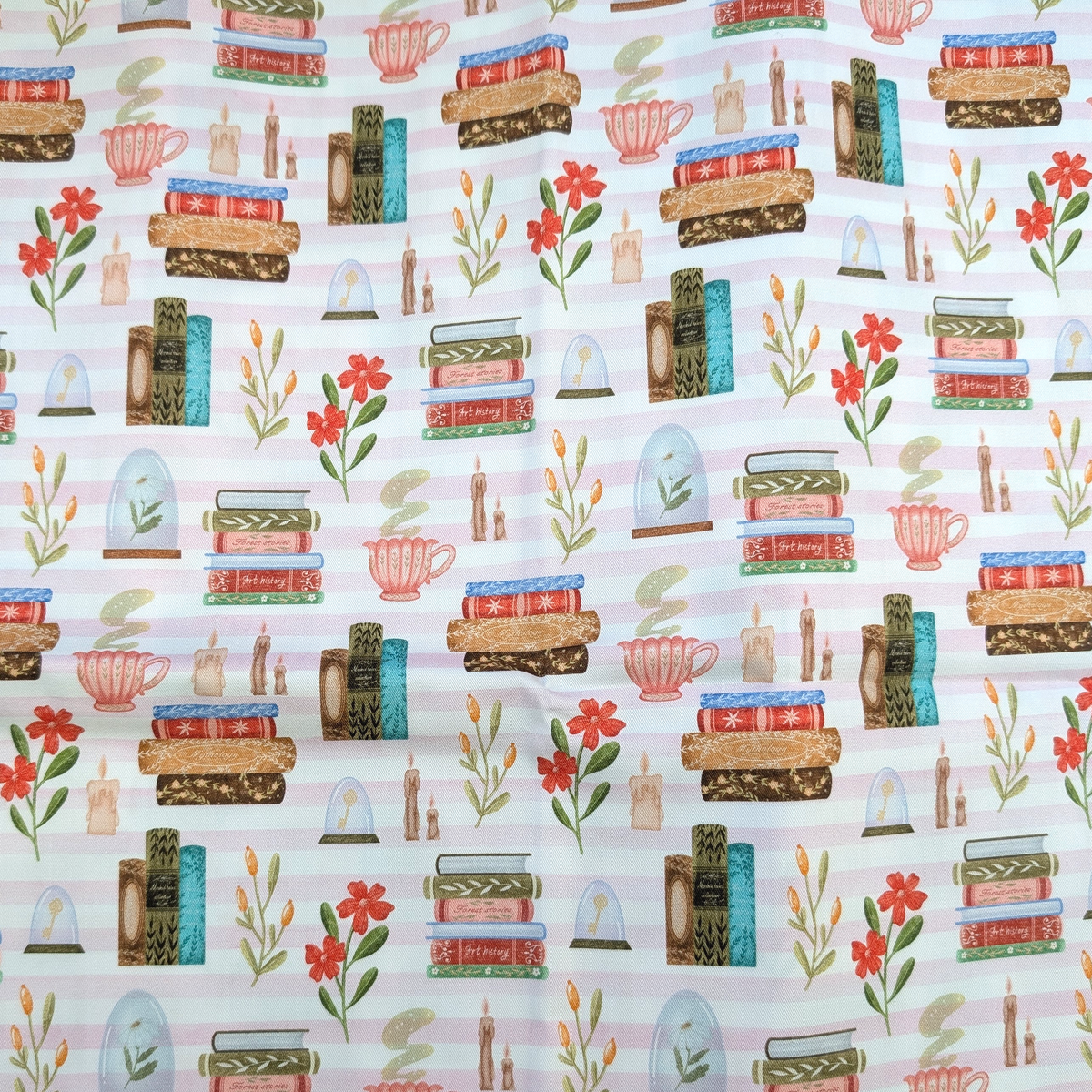 Cotton Twill - Books and Relaxation (2) - 1 metre Pre-cut