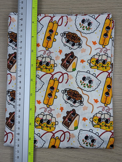 [ET Sewing Stash X Laugh and Belly] Punny Kuehs - Almost Savoury - Cotton Twill - By the yard