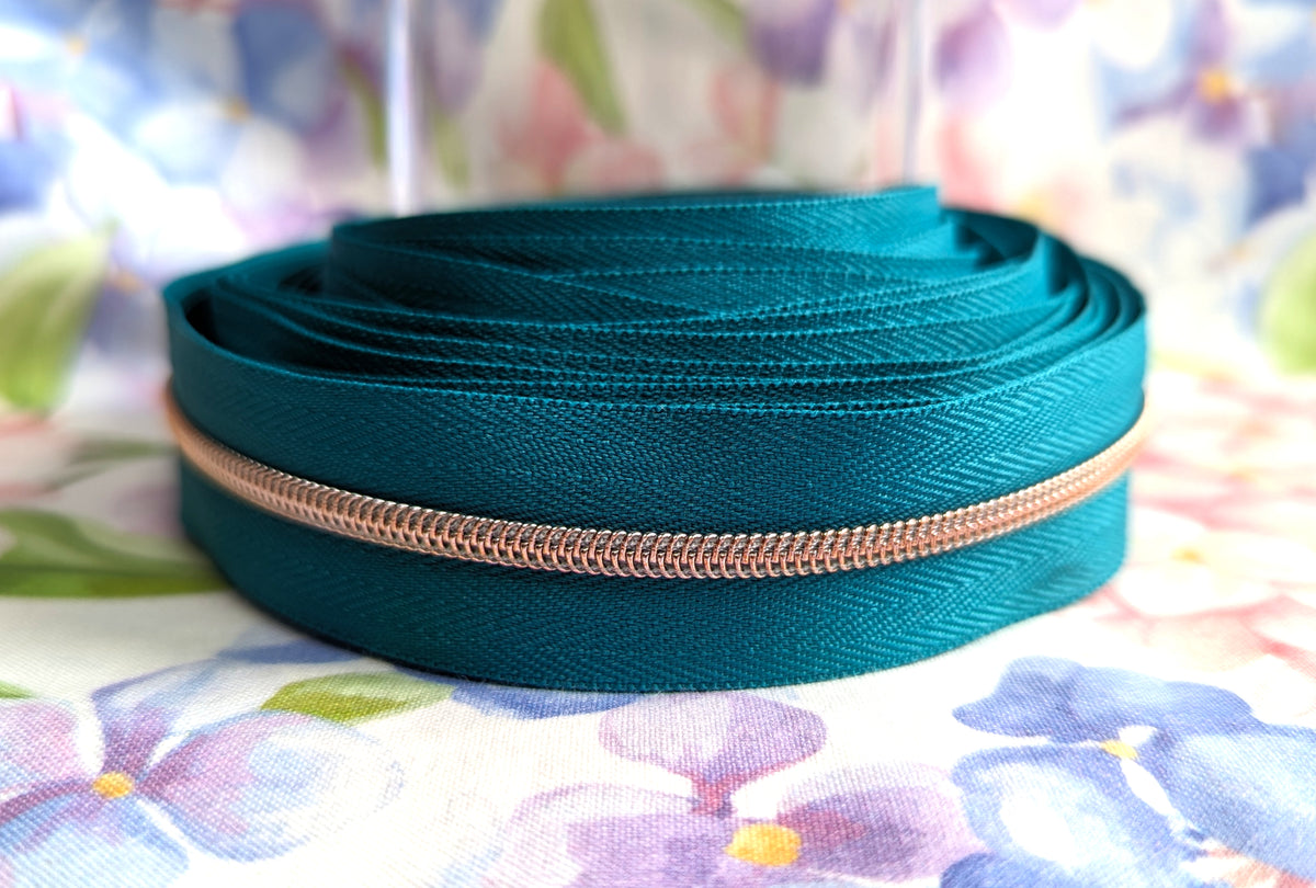 #3 Teal Zipper Tape
