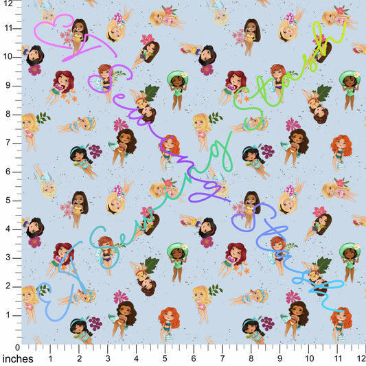 *PREORDER* Swimsuit Princesses (Speckled Grey-Blue)
