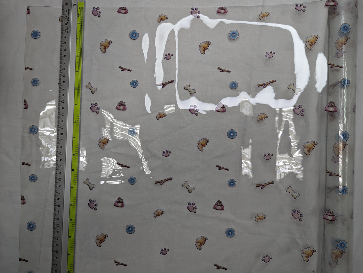 0.5mm Clear PVC - [ET Sewing Stash X N2Y88] Doggies (Coordinate) (Clear)